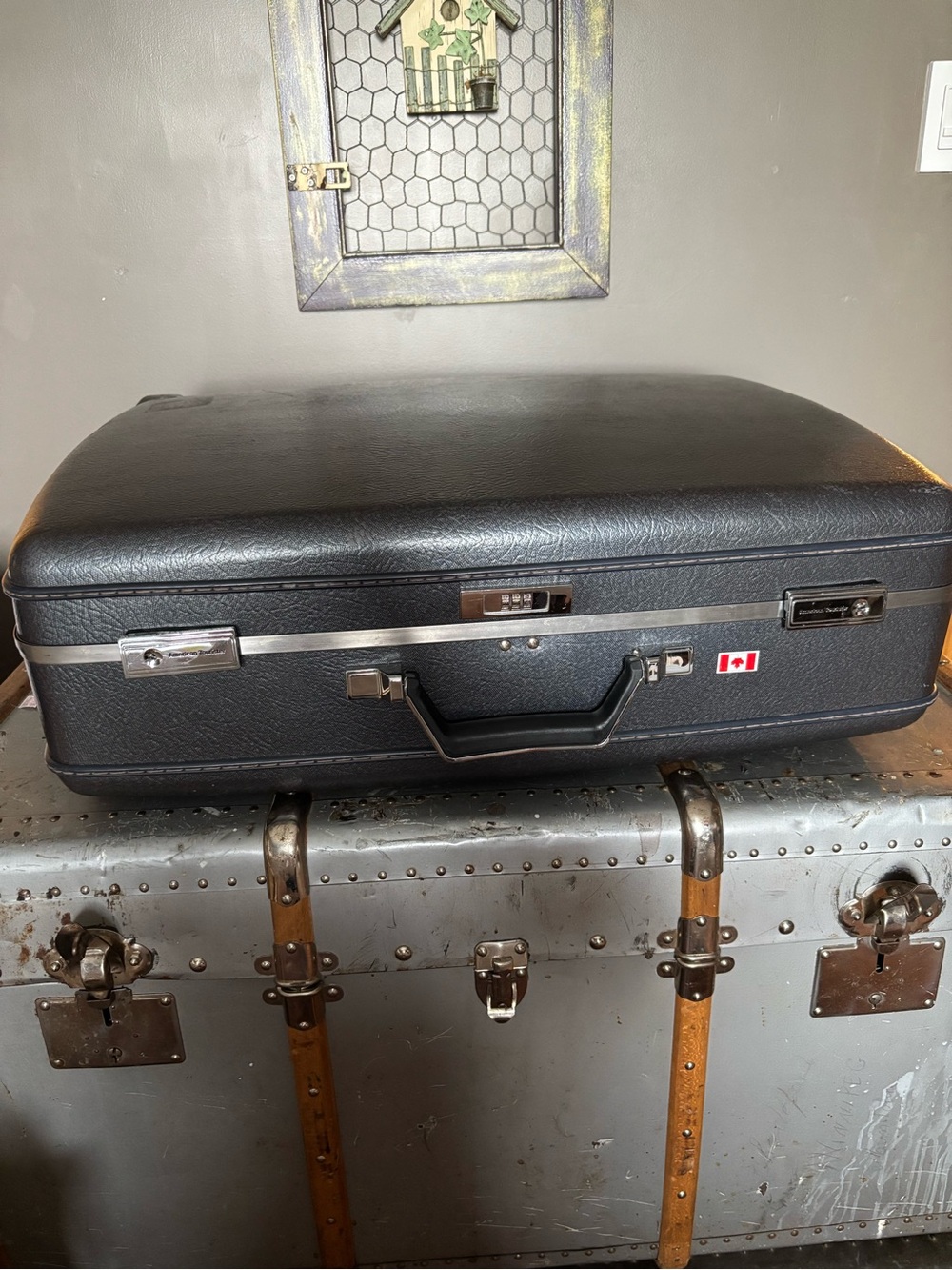 American Tourister Hard-Shell Suitcase with Combination Lock